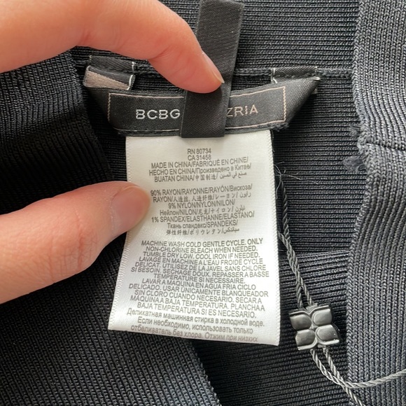 BCBG MaxAzria Simone black bandage skirt, size XXS - new with tags - Picture 5 of 6